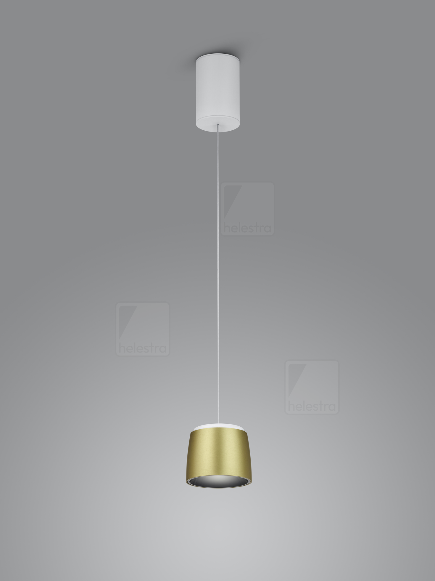 Helestra COPA  pendant luminaire aluminium white-gold