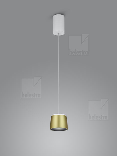 Helestra COPA  Pendelleuchte Aluminium weiß-gold