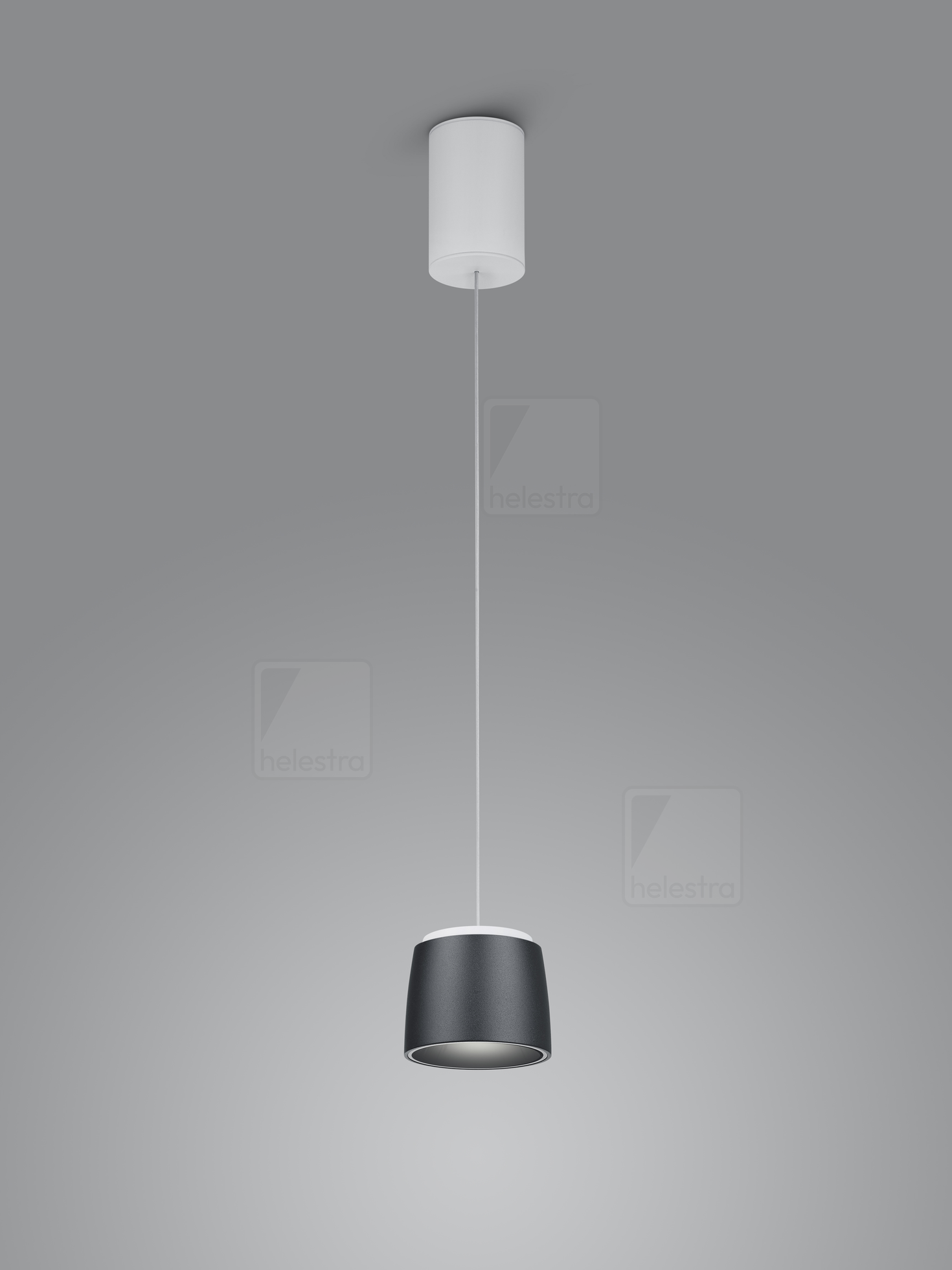 Helestra COPA  pendant luminaire aluminium white - black