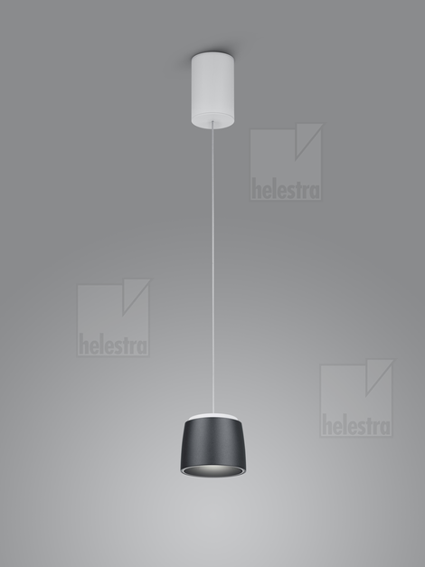 Helestra COPA  Pendelleuchte Aluminium weiß-schwarz