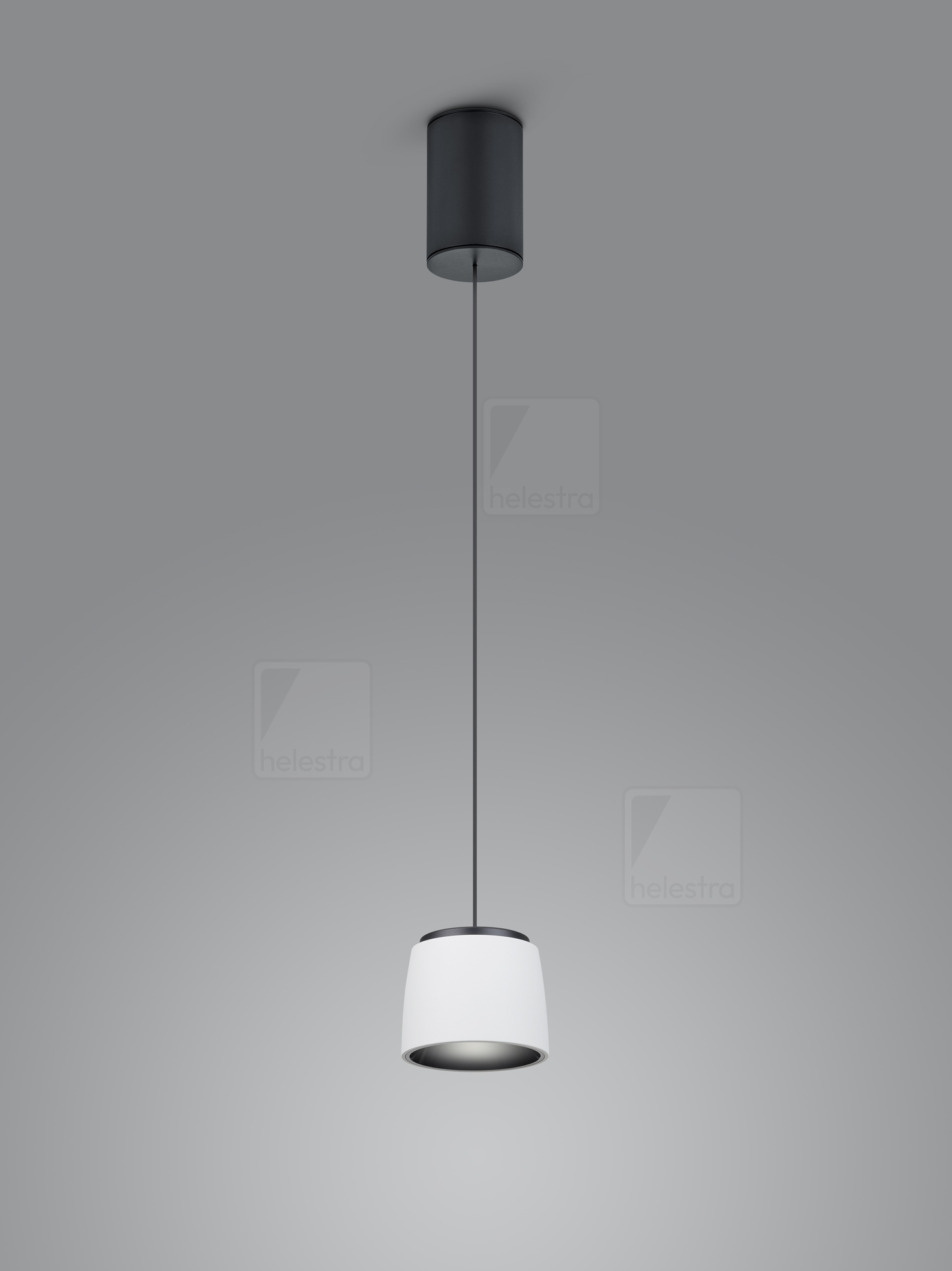 Helestra COPA  pendant luminaire aluminium black - white