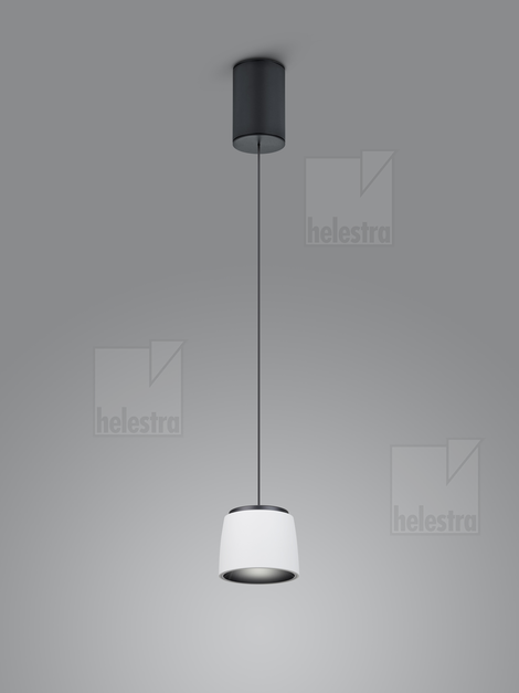 Helestra COPA  Pendelleuchte Aluminium schwarz - weiß
