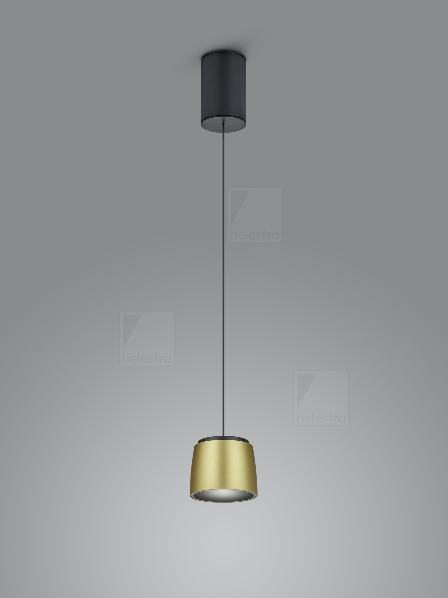Helestra COPA  pendant luminaire aluminium black -gold