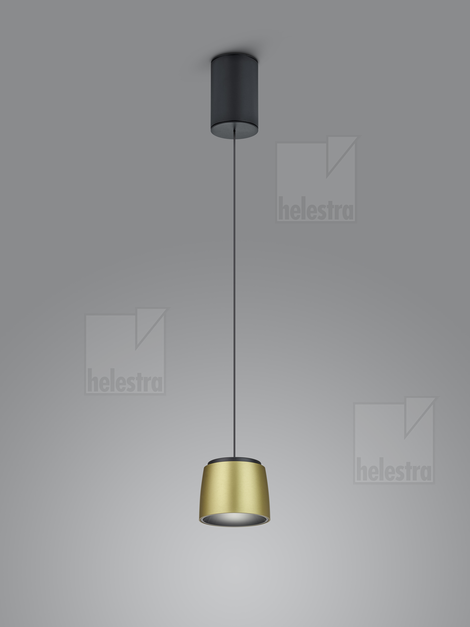 Helestra COPA  Pendelleuchte Aluminium schwarz - gold