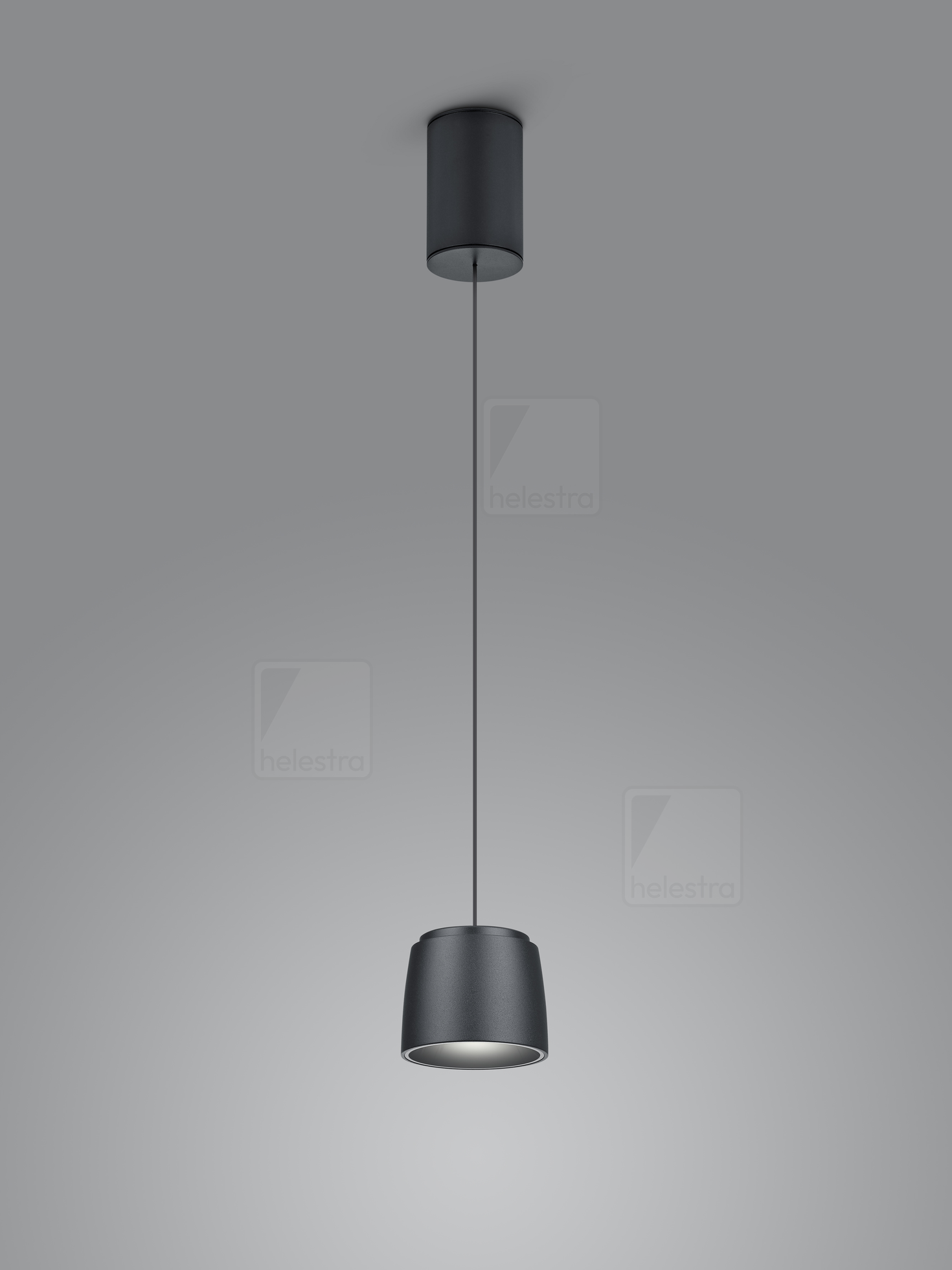Helestra COPA  pendant luminaire aluminium black - black
