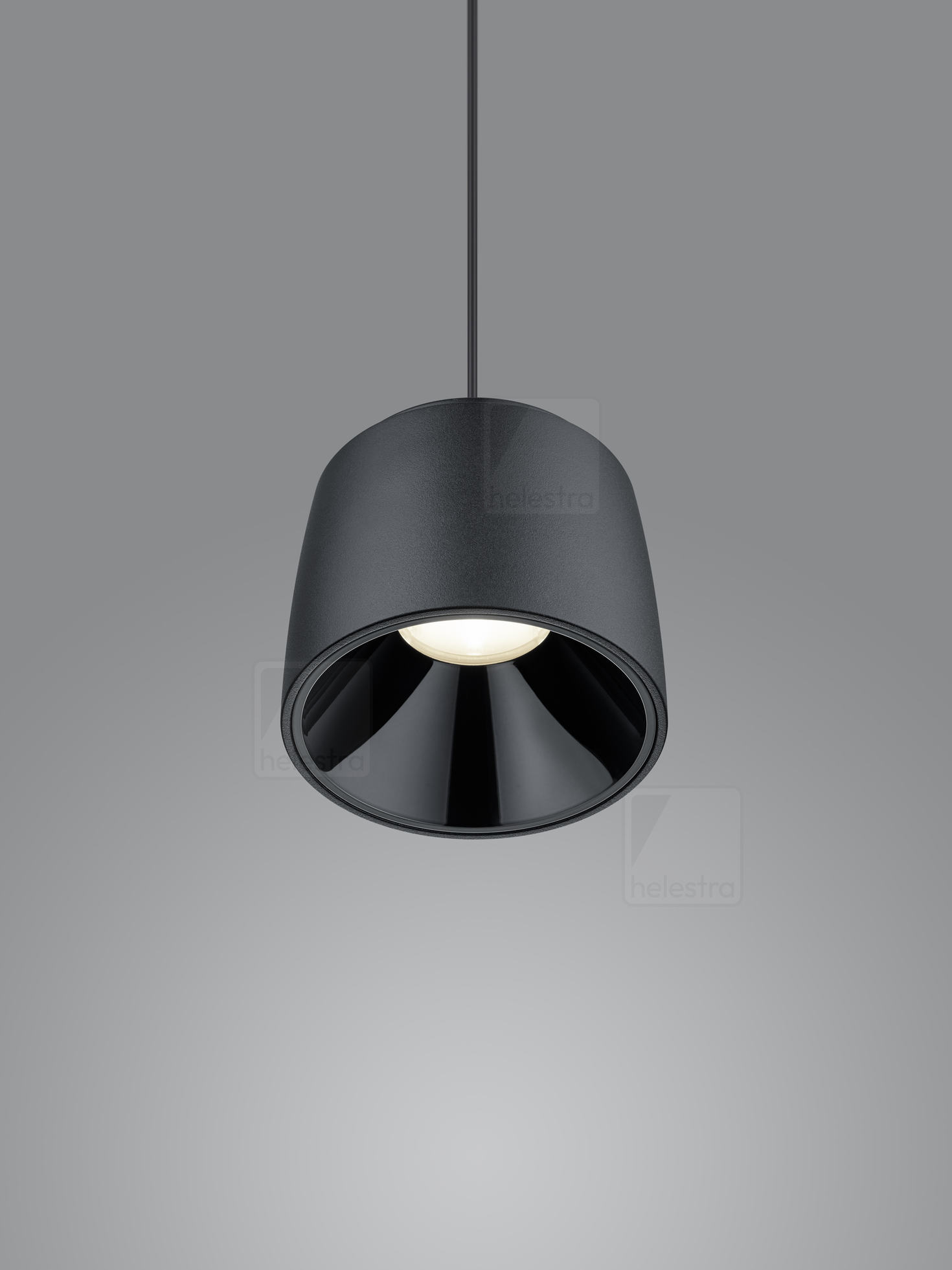 Helestra COPA  pendant luminaire aluminium black - black
