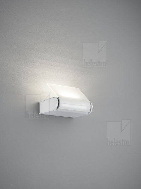 Helestra DAYO  wall luminaire steel mat white