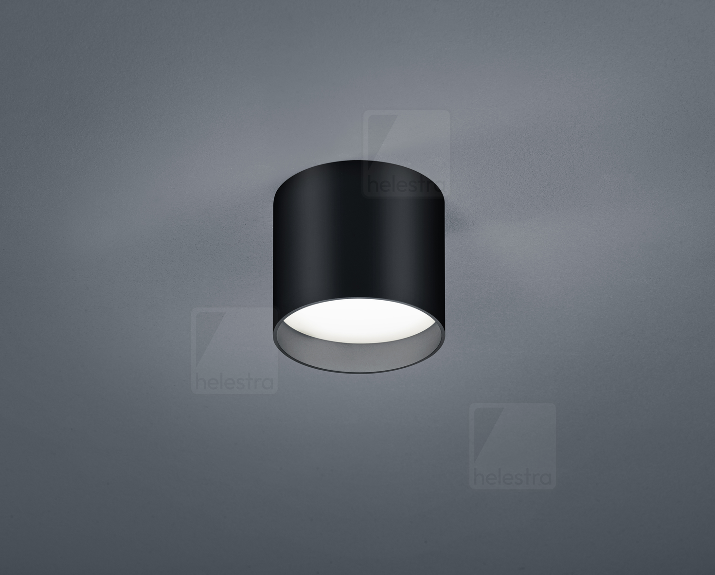 Helestra DORA  ceiling luminaire aluminium mat black