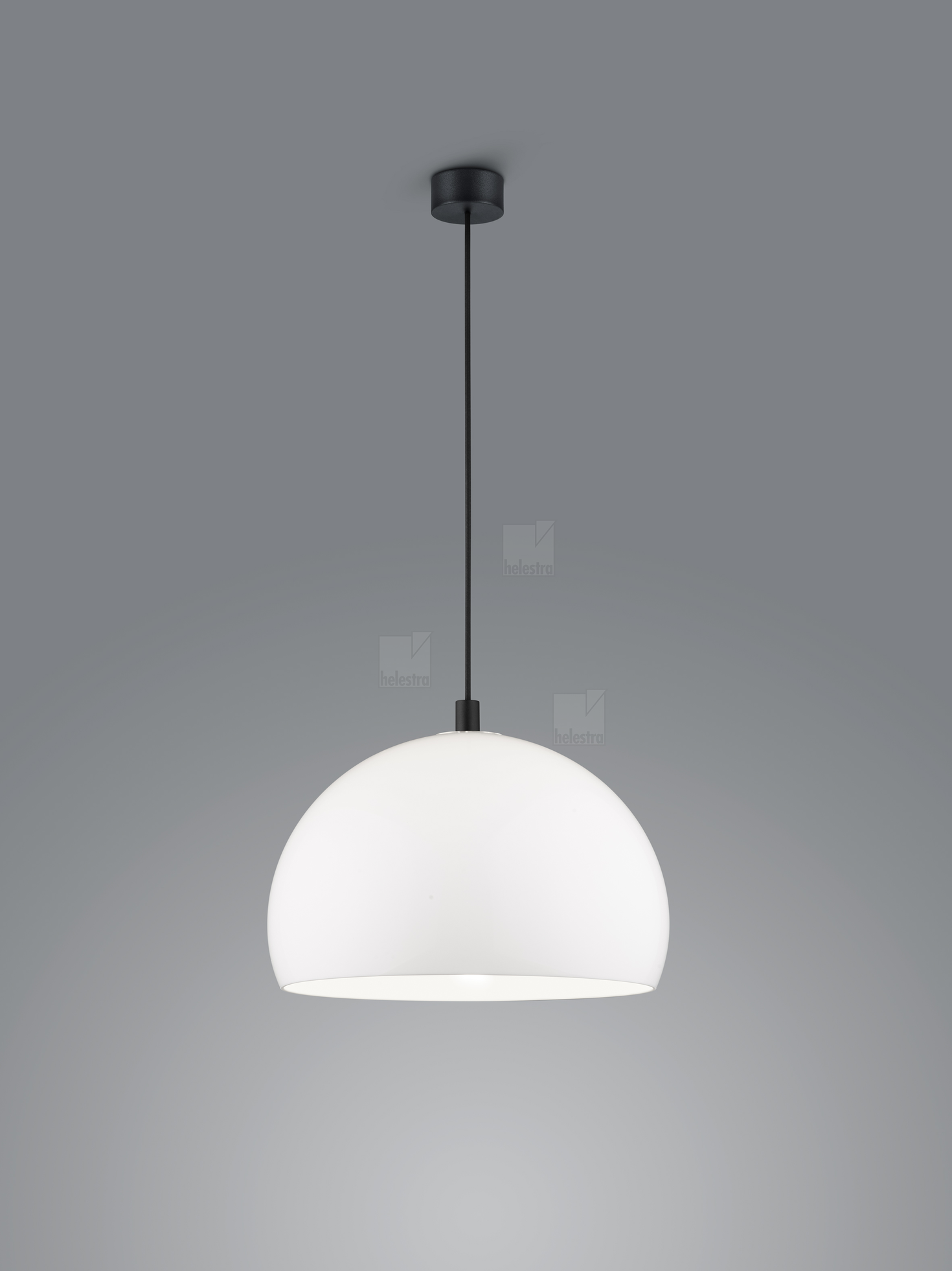 Helestra DORO  suspension lumineuse aluminium noir mat