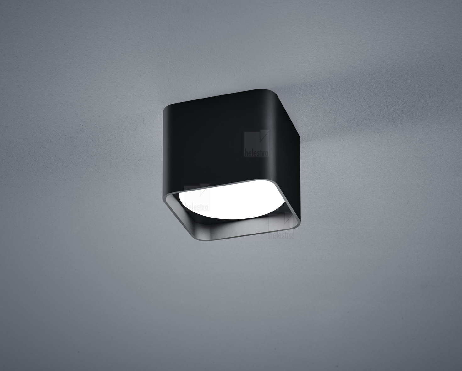 Helestra DORA  lampada soffitto alluminio nero opaco