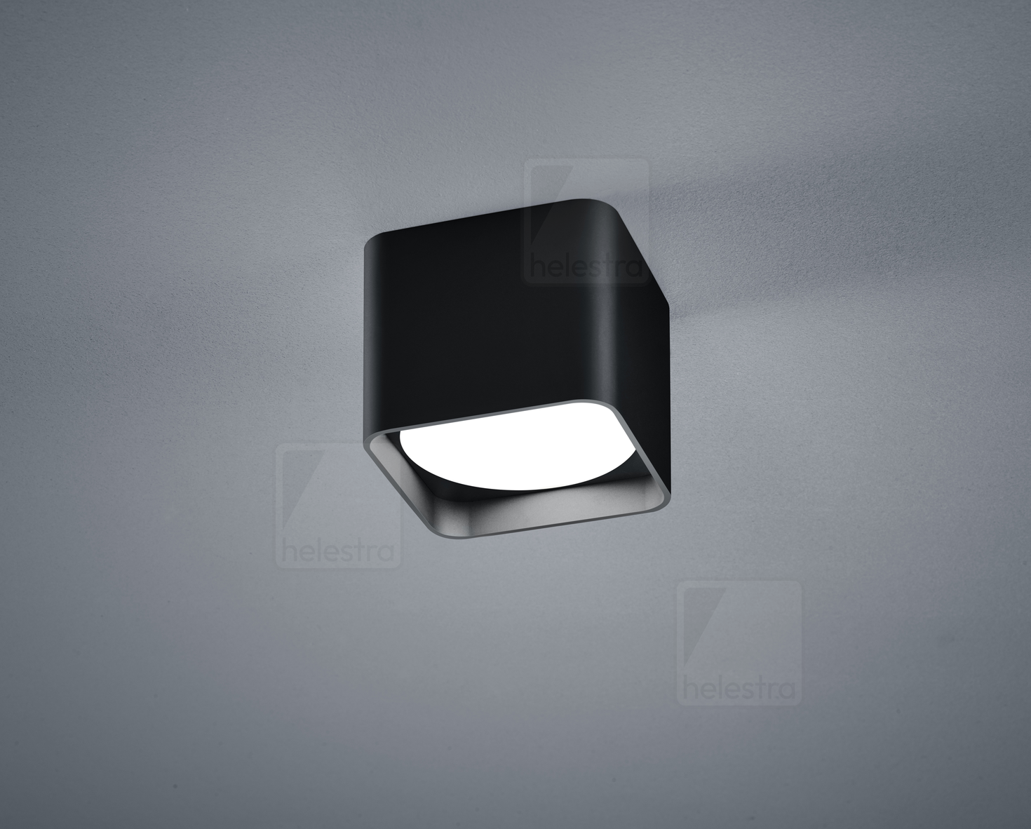 Helestra DORA  ceiling luminaire aluminium mat black