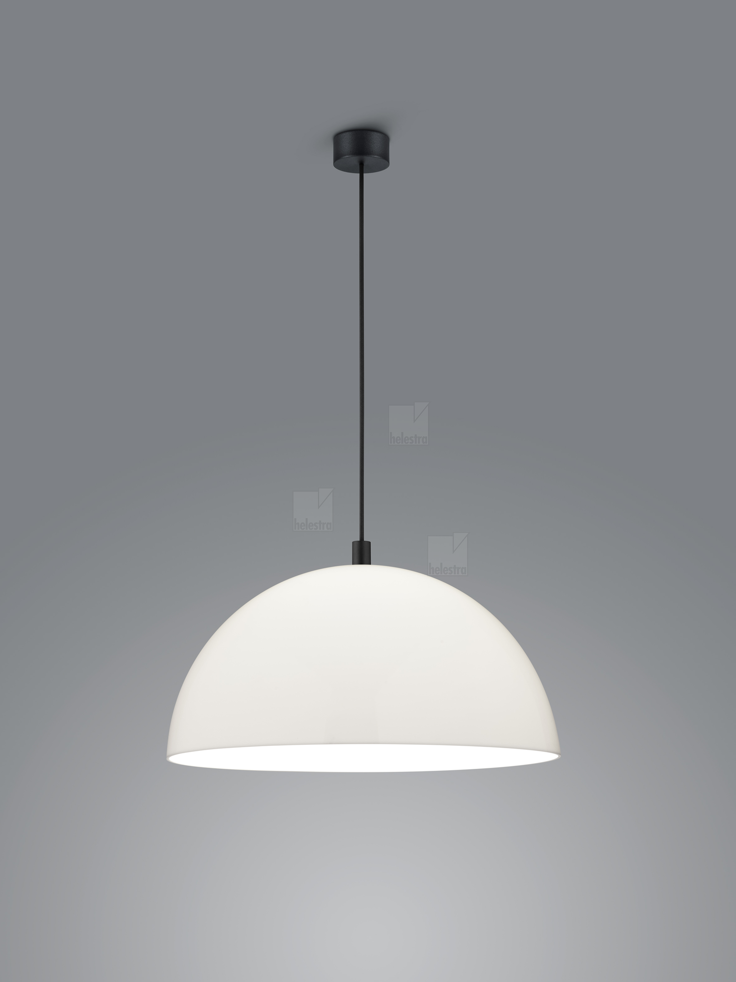 Helestra DORO  suspension lumineuse aluminium noir mat
