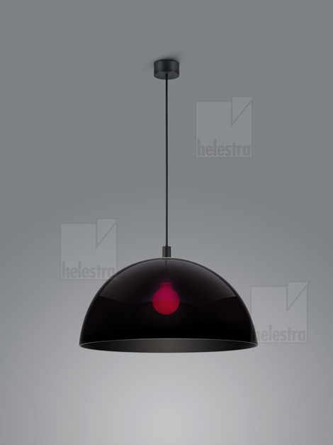 Helestra DORO  Pendelleuchte Aluminium mattschwarz