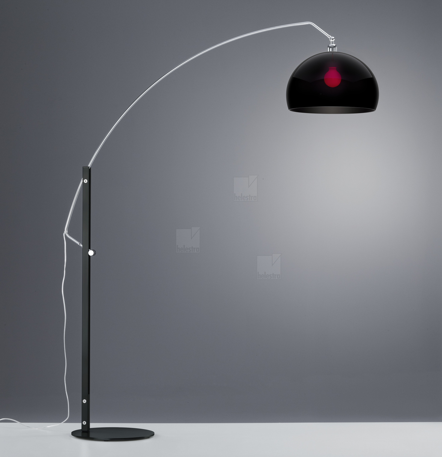 Helestra DORO  lampadaire Acier noir mat - chrome