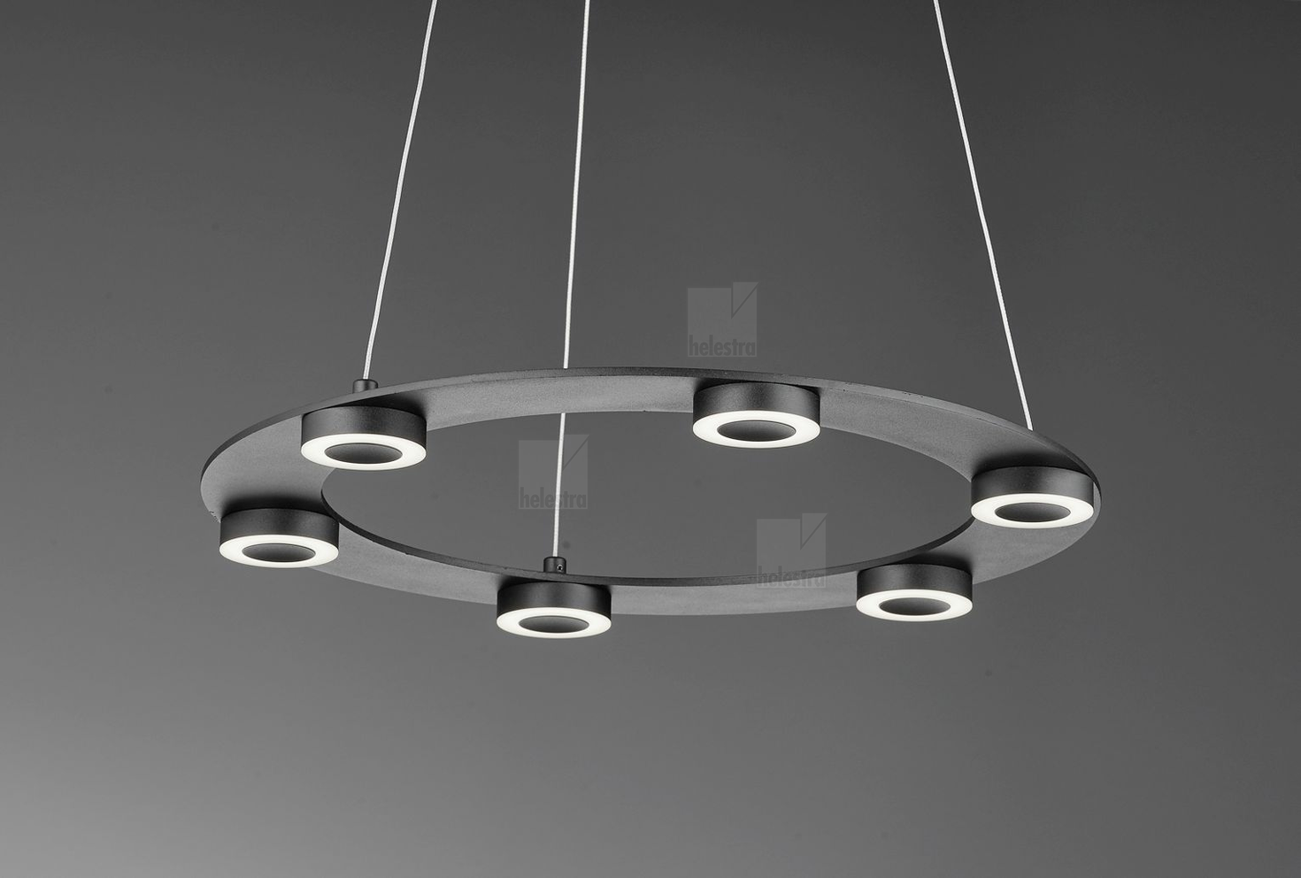 Helestra EIGHT  pendant luminaire aluminium mat black
