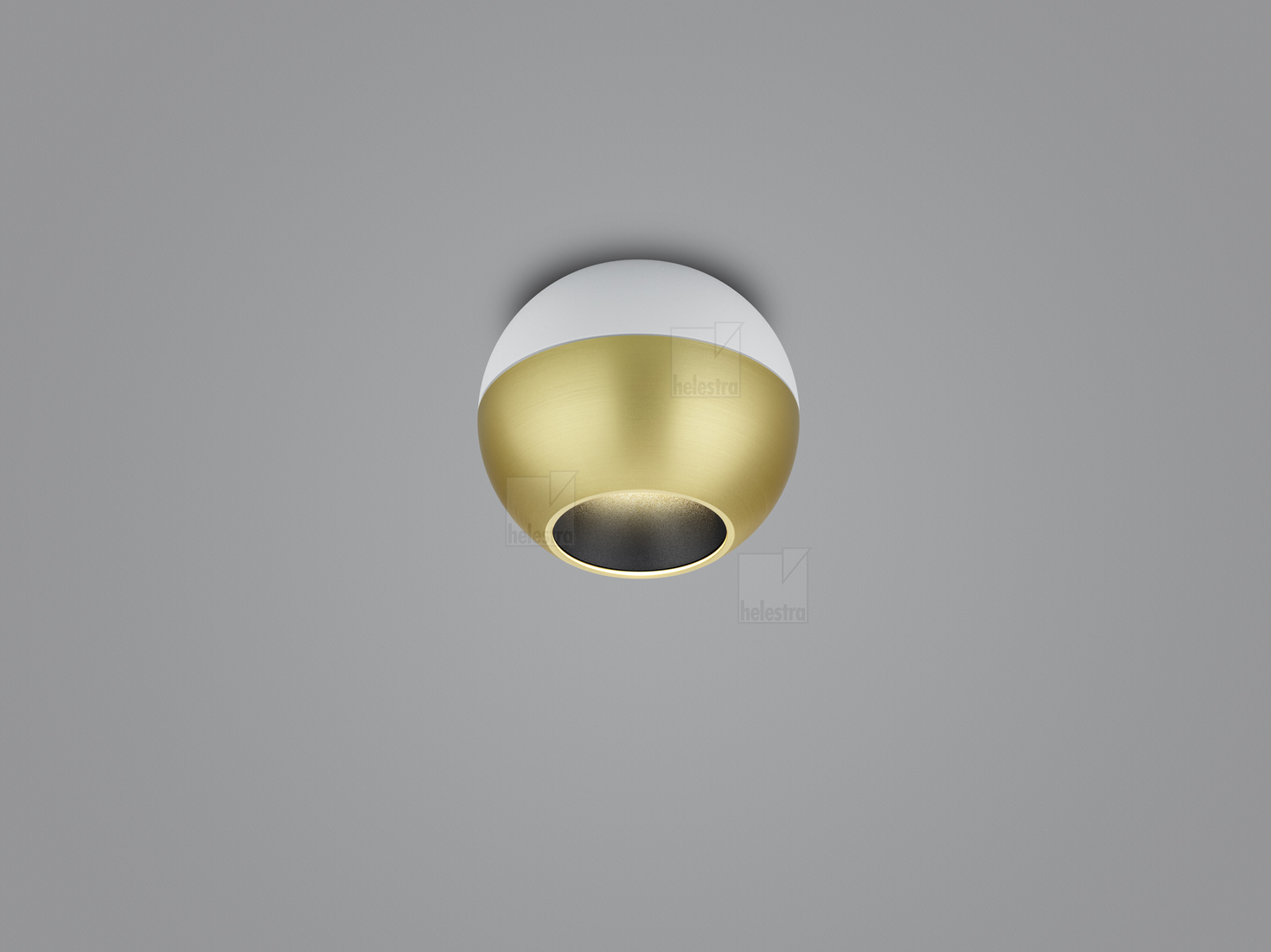 Helestra INEO  Deckenleuchte Aluminium weiß - gold