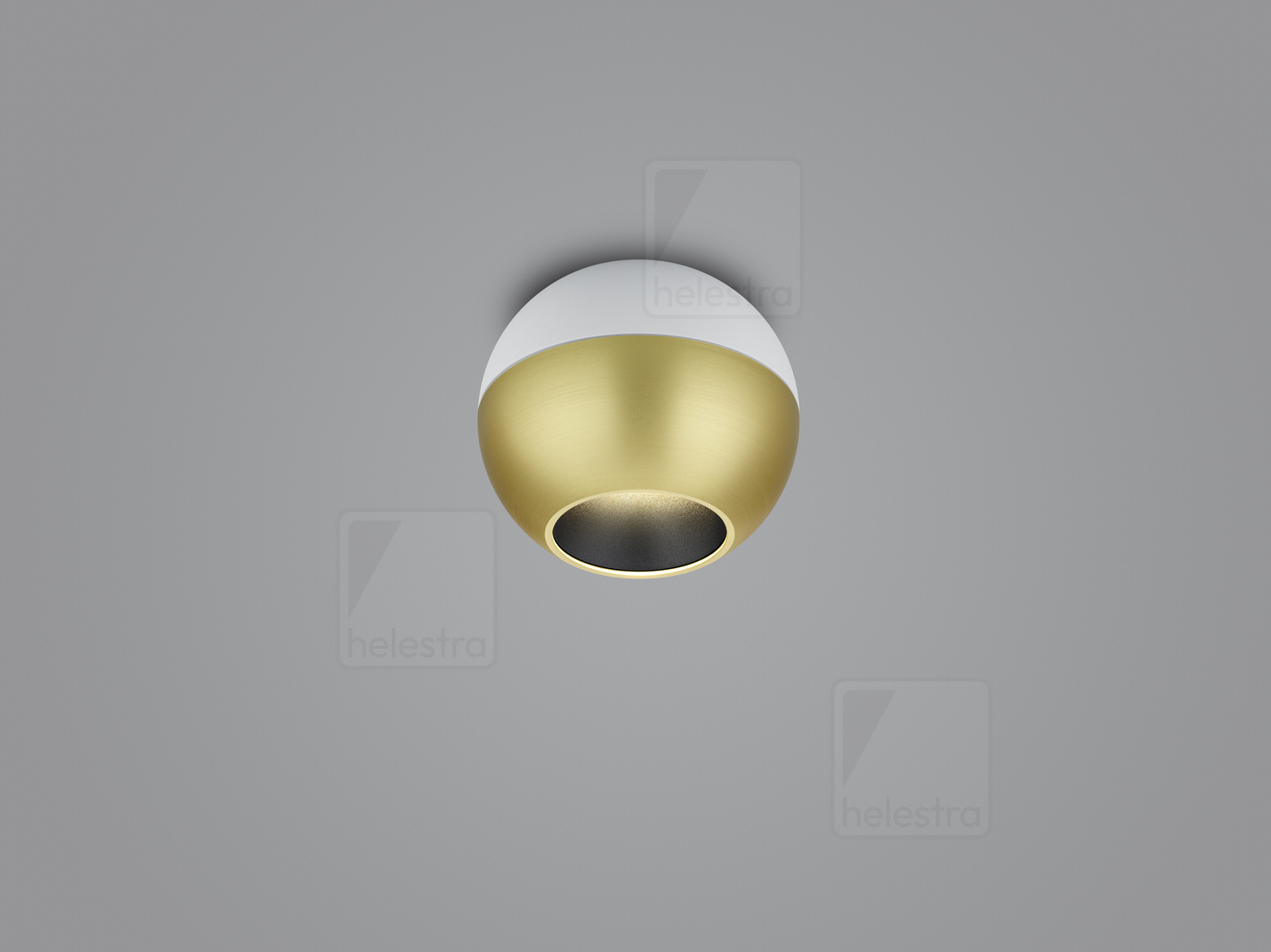 Helestra INEO  Plafonnier aluminium weiss - gold