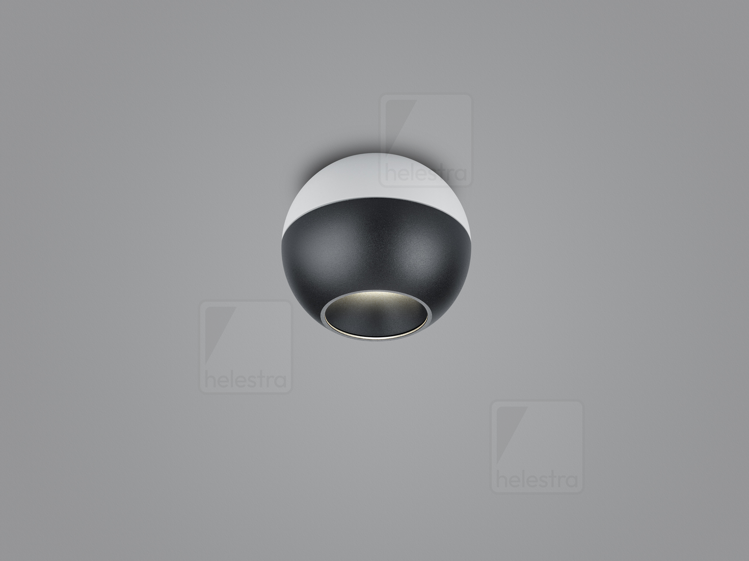 Helestra INEO  ceiling luminaire aluminium mat white