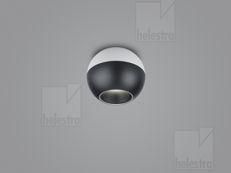 Helestra INEO  Deckenleuchte Aluminium weiß - schwarz