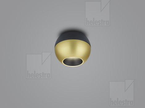 Helestra INEO  Deckenleuchte Aluminium schwarz - gold
