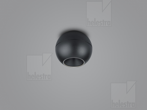 Helestra INEO  Plafonnier aluminium noir - noir