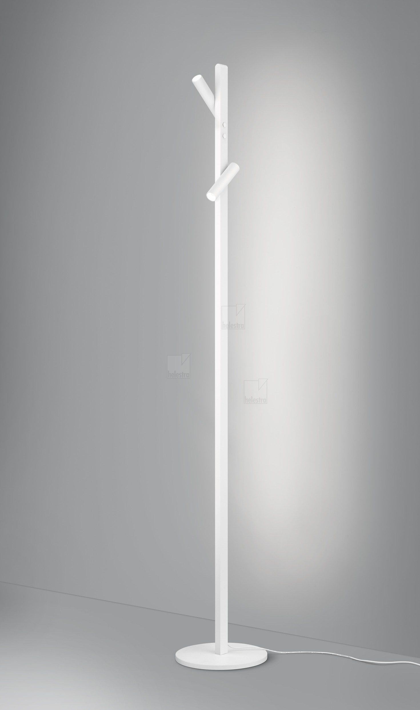 Helestra METIS  lampadaire aluminium blanc mat