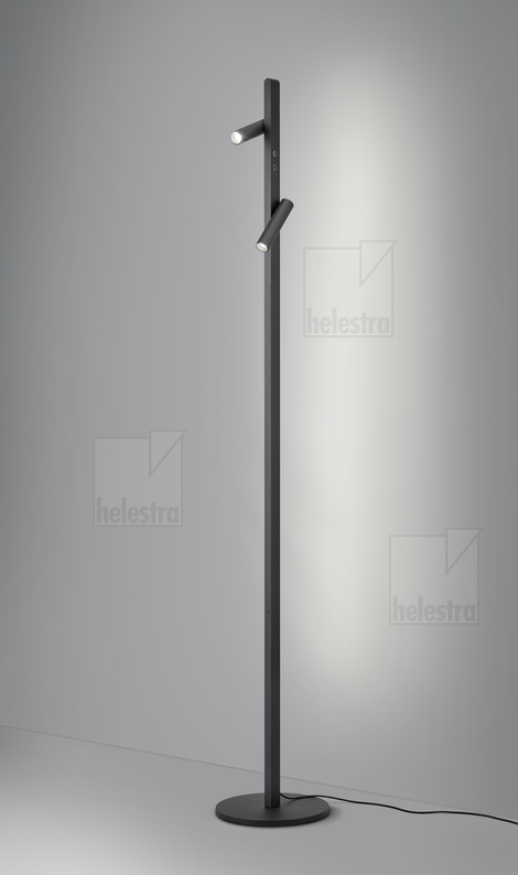 Helestra METIS  Stehleuchte Aluminium mattschwarz