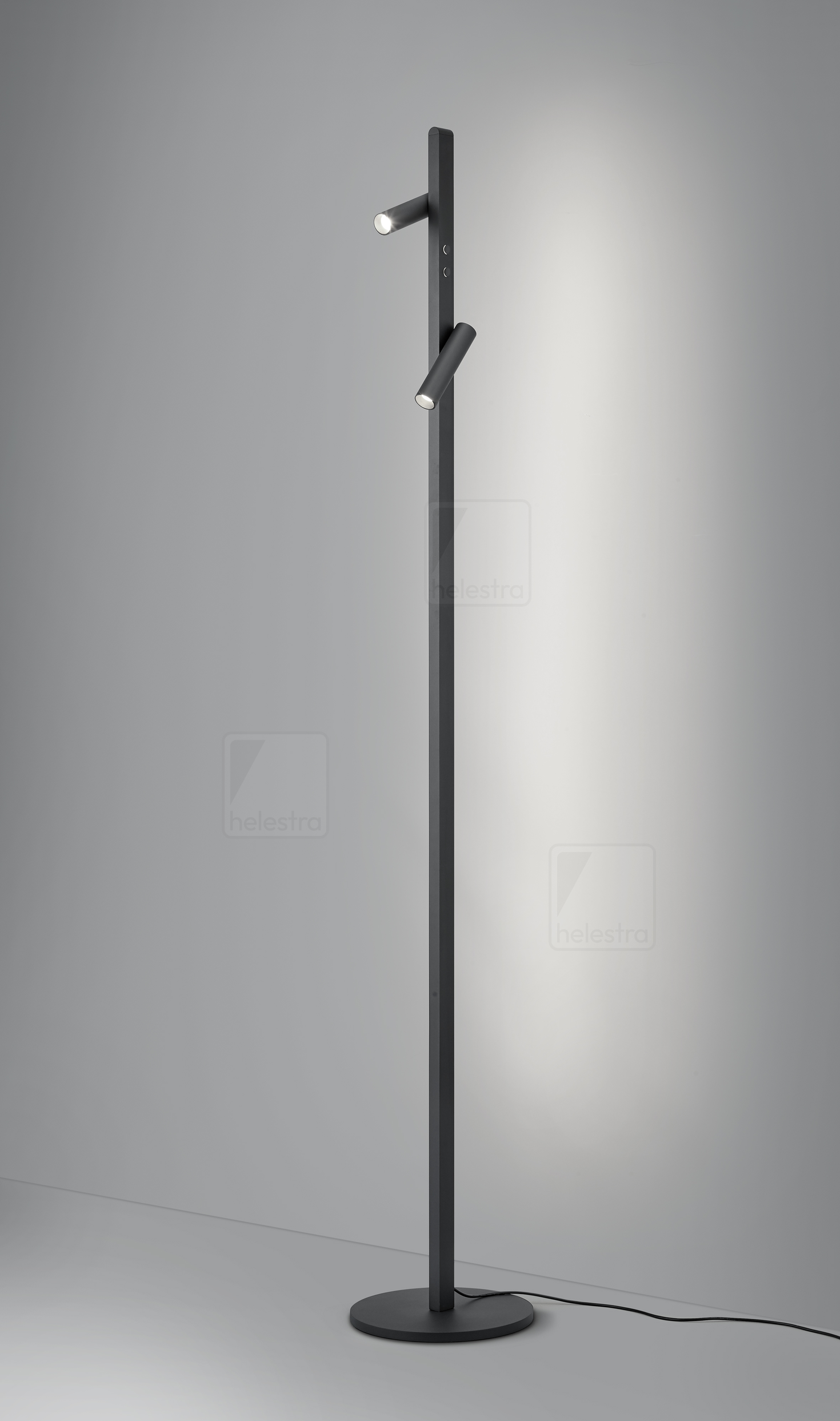 Helestra METIS  lampadaire aluminium noir mat