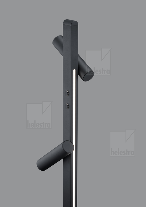 Helestra METIS  lampadaire aluminium noir mat