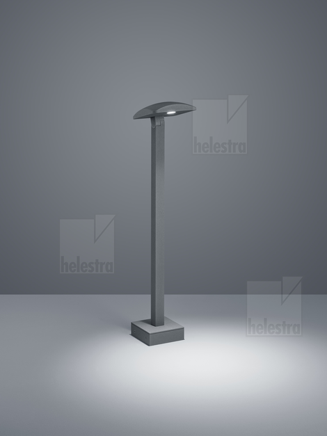 Helestra NORSA  Pollerleuchte Aluminium graphit
