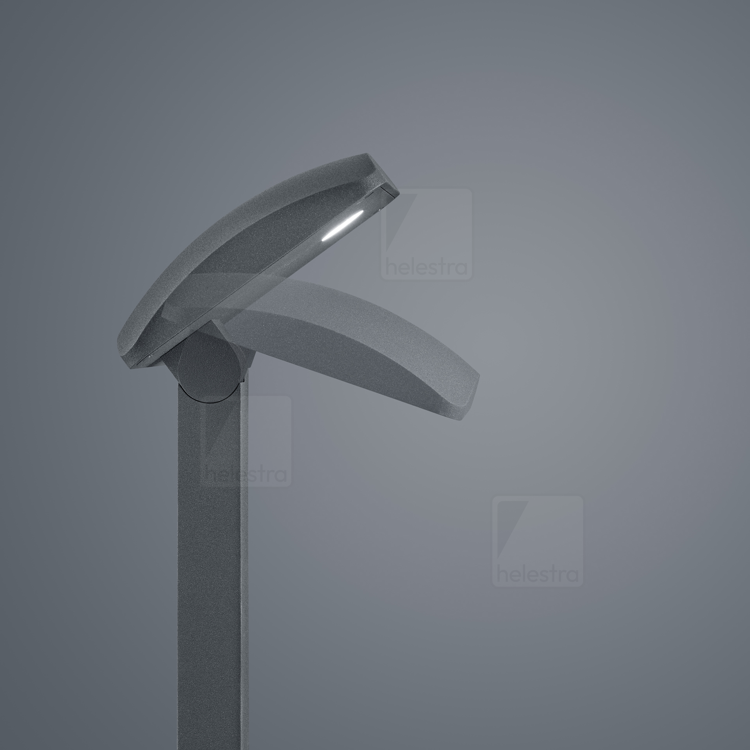 Helestra NORSA  borne lumineuse aluminium graphite