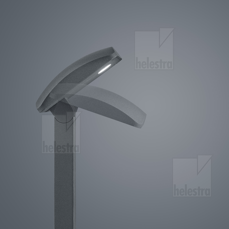 Helestra NORSA  bollard luminaire aluminium graphite