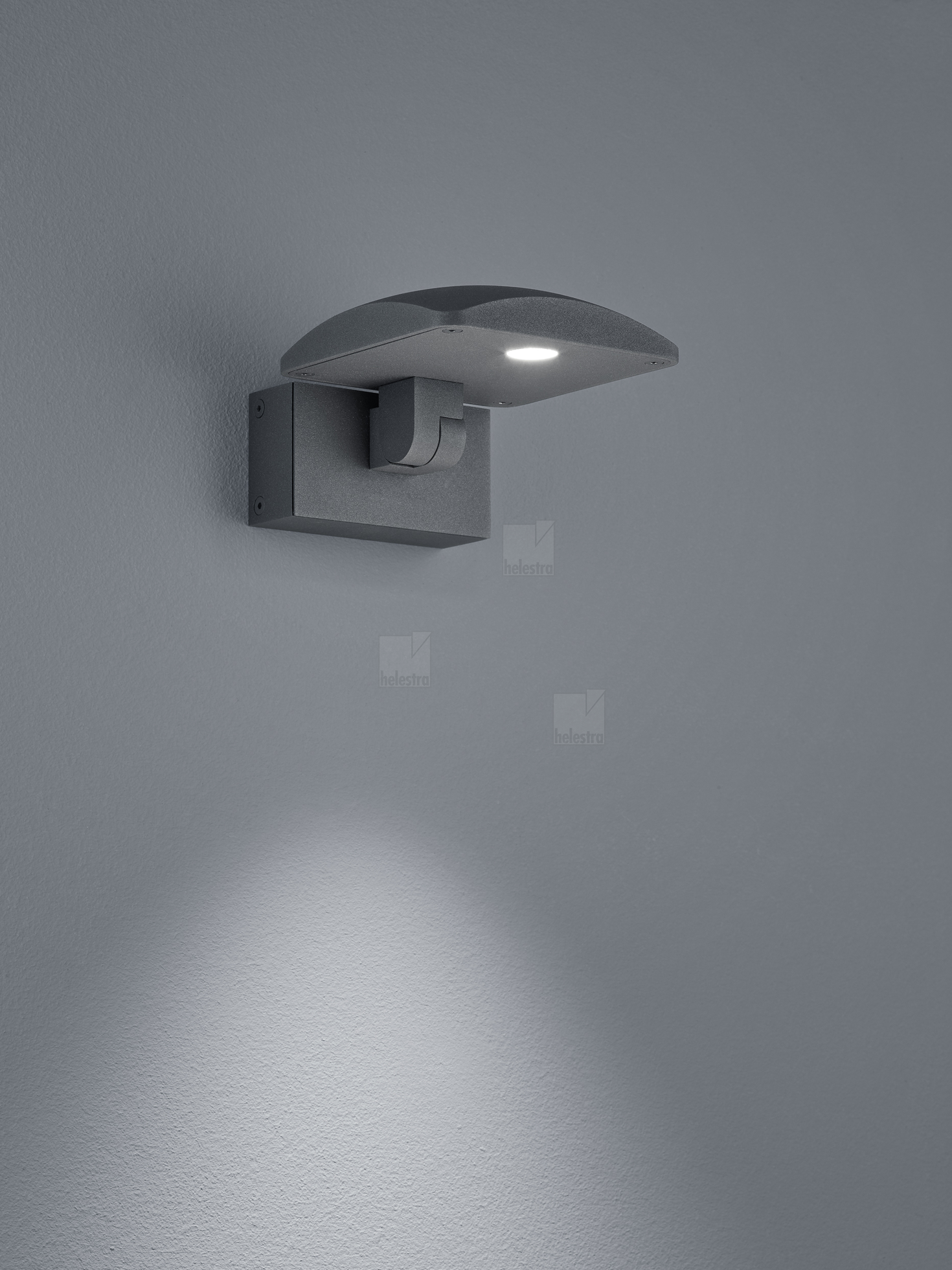 Helestra NORSA  Wandleuchte Deckenleuchte Aluminium graphit