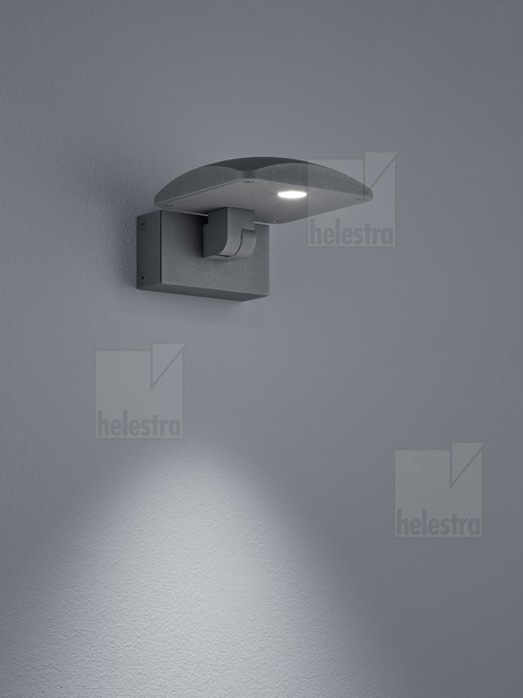 Helestra NORSA Wand-/Deckenleuchte Aluminium graphit
