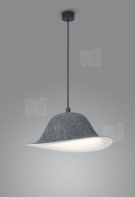 Helestra SEAM  Pendelleuchte Aluminium mattschwarz