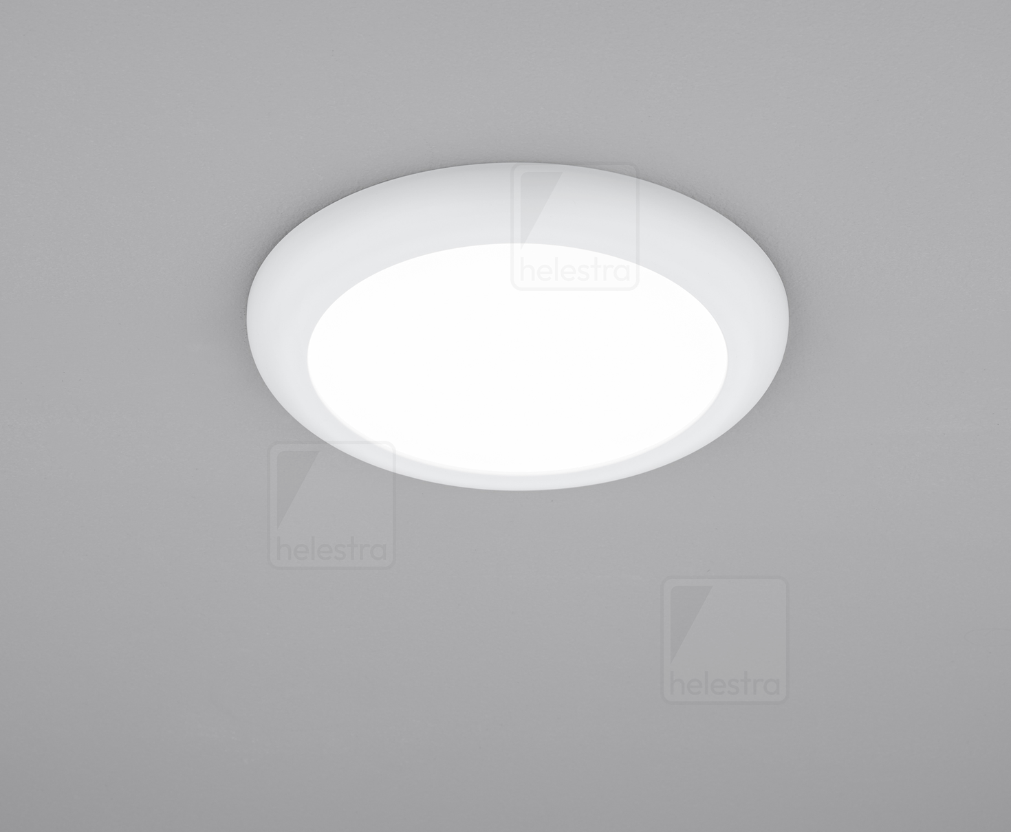 Helestra TAMO  recessed ceiling luminaire aluminium mat white