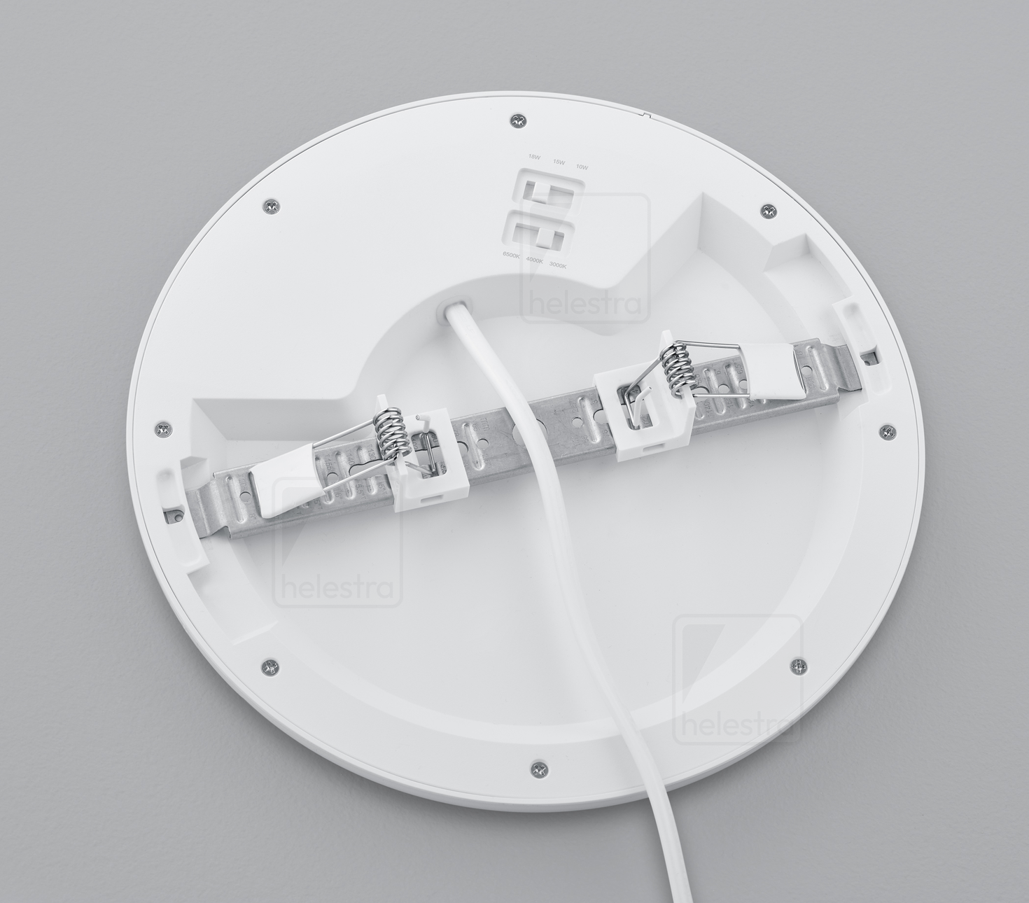 Helestra TAMO  recessed ceiling luminaire aluminium mat white