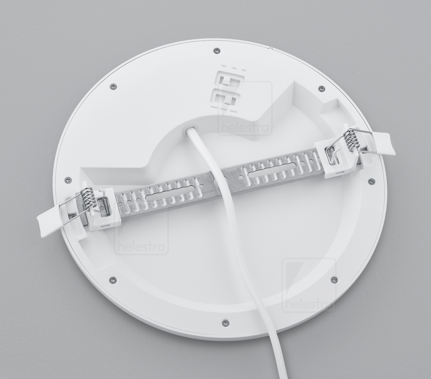 Helestra TAMO  recessed ceiling luminaire aluminium mat white