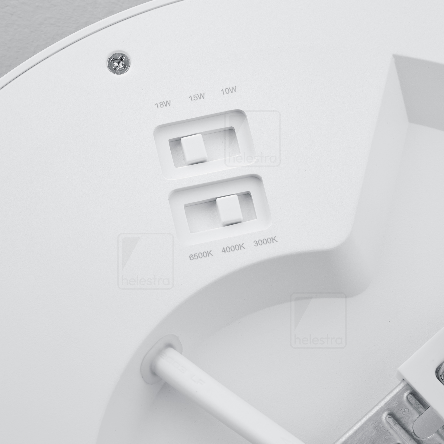Helestra TAMO  recessed ceiling luminaire aluminium mat white