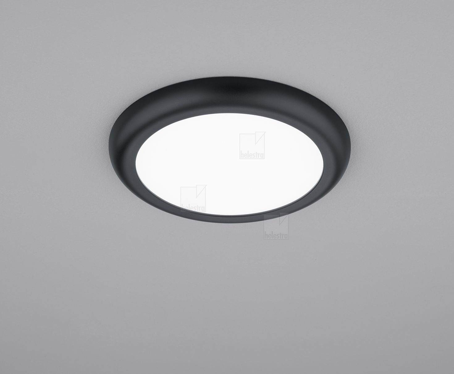 Helestra TAMO  Plafonnier encastré aluminium noir mat