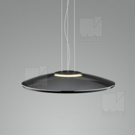 Helestra PINA  suspension lumineuse aluminium noir mat