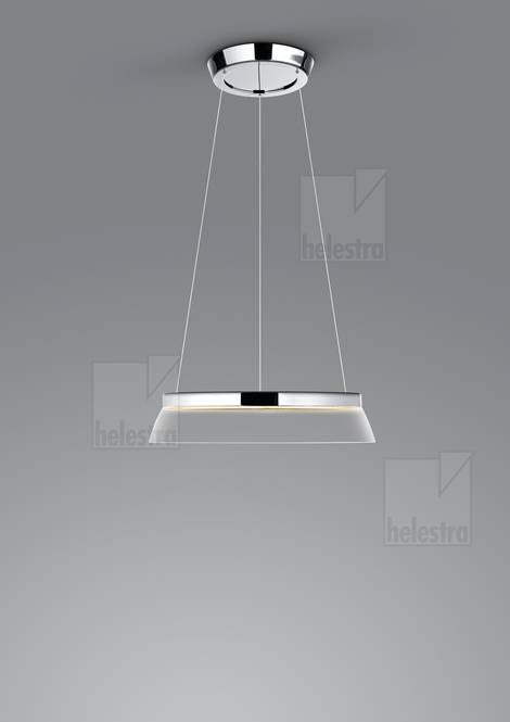 Helestra CITA  lampada a sospensione alluminio cromato