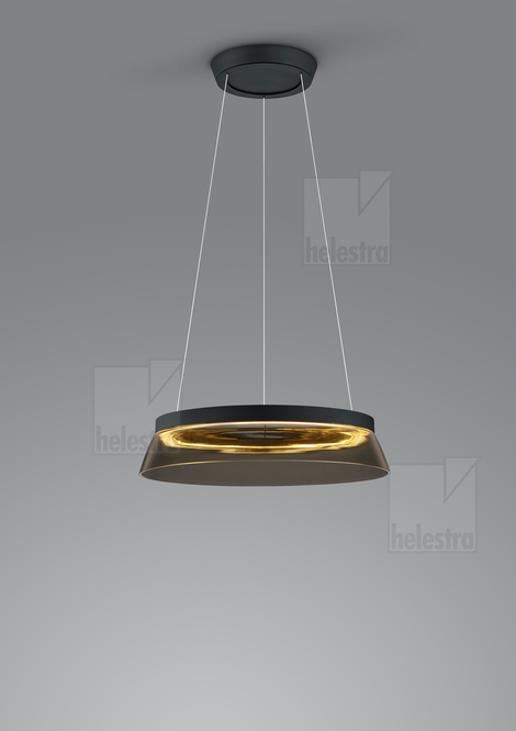 Helestra CITA  lampada a sospensione alluminio nero opaco