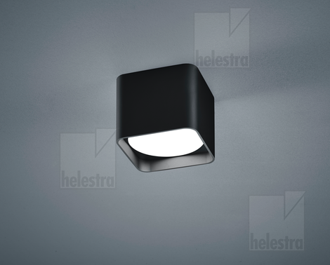 Helestra DORA  ceiling luminaire aluminium mat black
