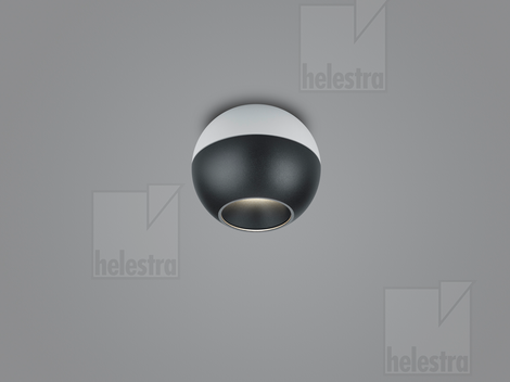 Helestra INEO  ceiling luminaire aluminium white - black
