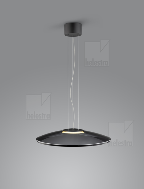 Helestra PINA  Pendelleuchte Aluminium mattschwarz