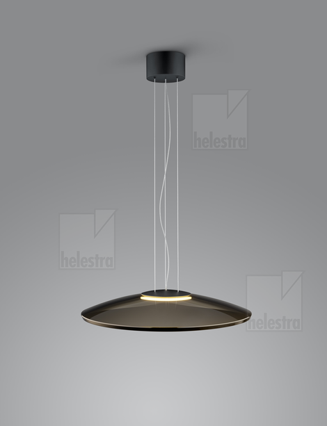 Helestra PINA  Pendelleuchte Aluminium mattschwarz