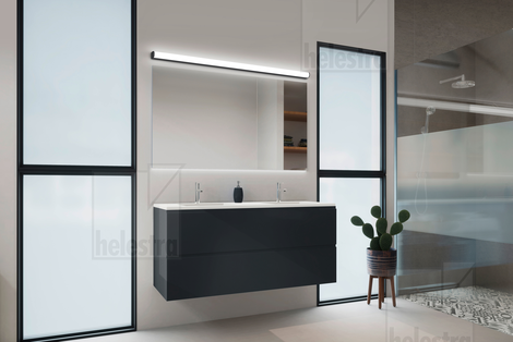 Helestra PONTO  Wandleuchte Aluminium mattschwarz