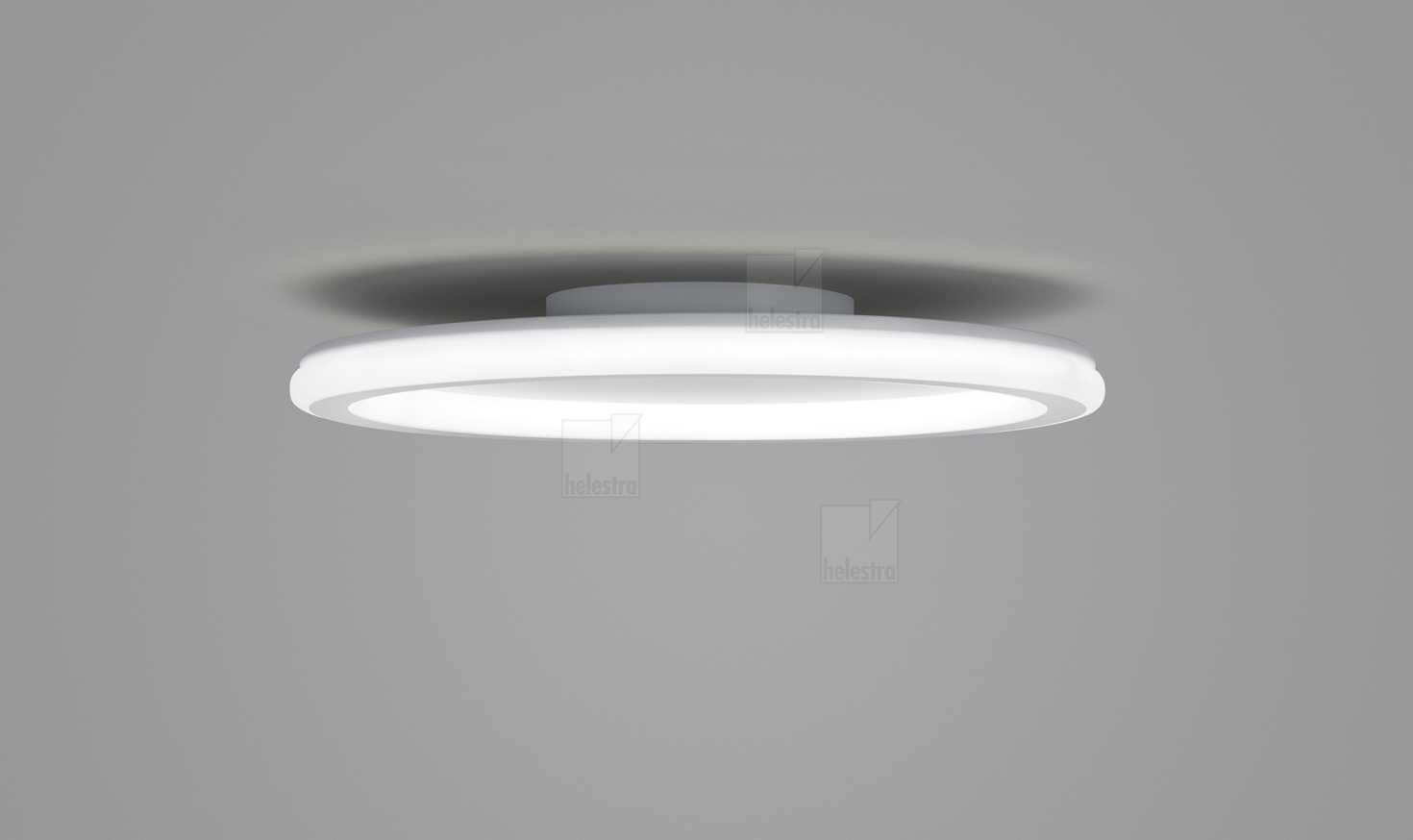 Helestra SAO  Plafonnier Acier blanc mat