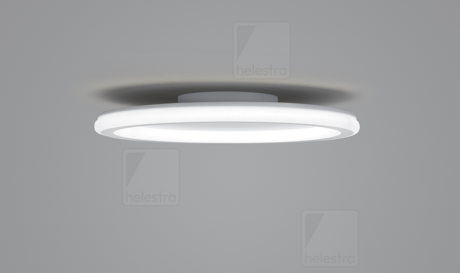 Helestra SAO  lampada soffitto acciaio bianco opaco